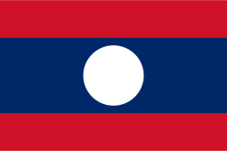 Laos (Lao People's Democratic Republic) Flag