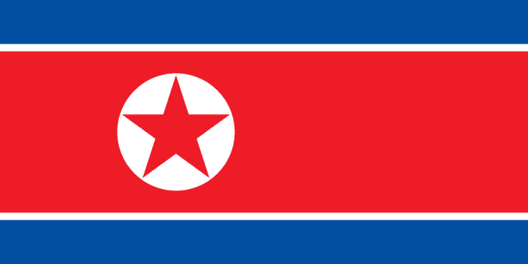 North Korea Flag Colors North Korea Flag Colors